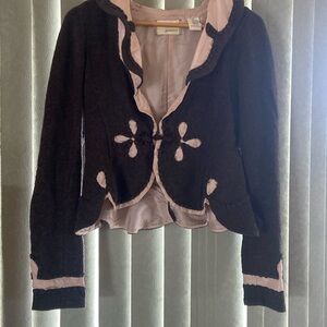 Guinevere wool and silk jacket from Anthropologie.